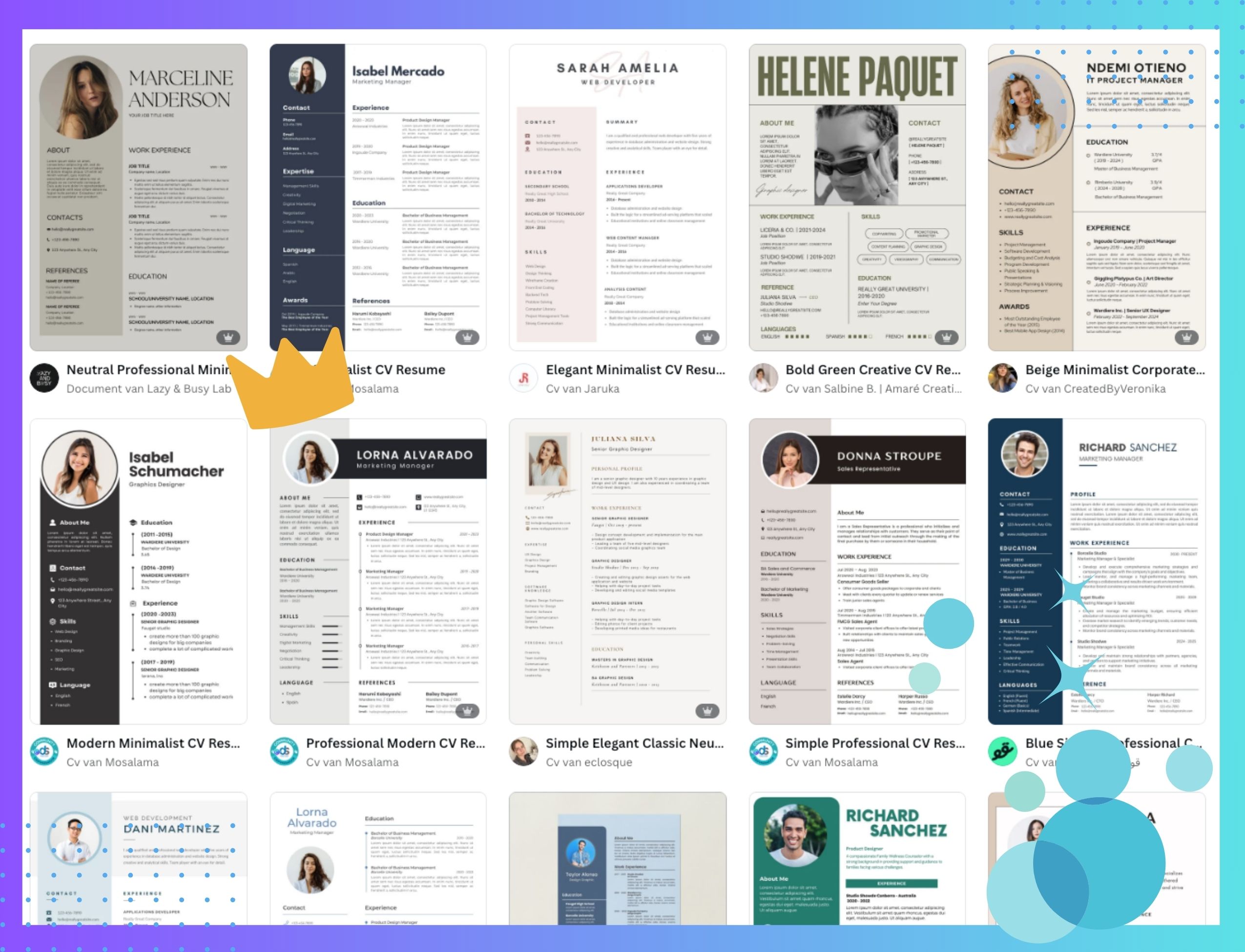 CB Workshop CV canva ai