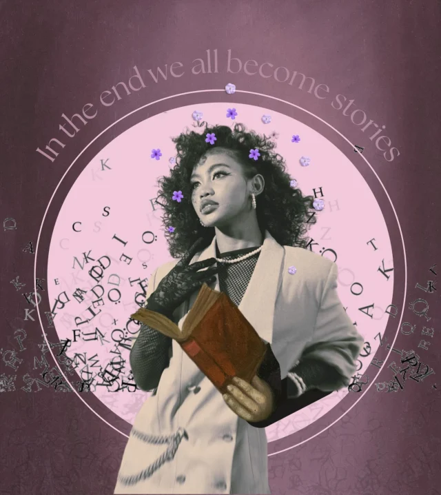 In the end we all become stories #creativechallenge week20 @pariscollagecollective #pariscollageclub #bookslover #readingismagic #collagemagic